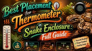 best placement for thermometer in snake enclosure