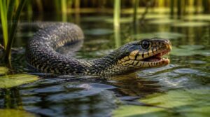 can snakes bite while swimming can snakes bite while swimming