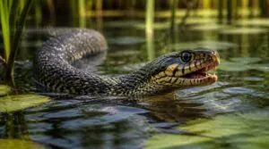 can snakes bite while swimming can snakes bite while swimming