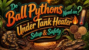do ball pythons need an under tank heater