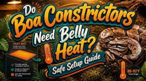 do boa constrictors need belly heat