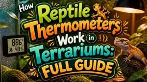 how reptile thermometers work in terrariums