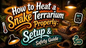 how to heat a snake terrarium properly