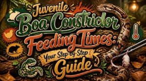 juvenile boa constrictor feeding times