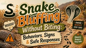 snake bluffing without biting