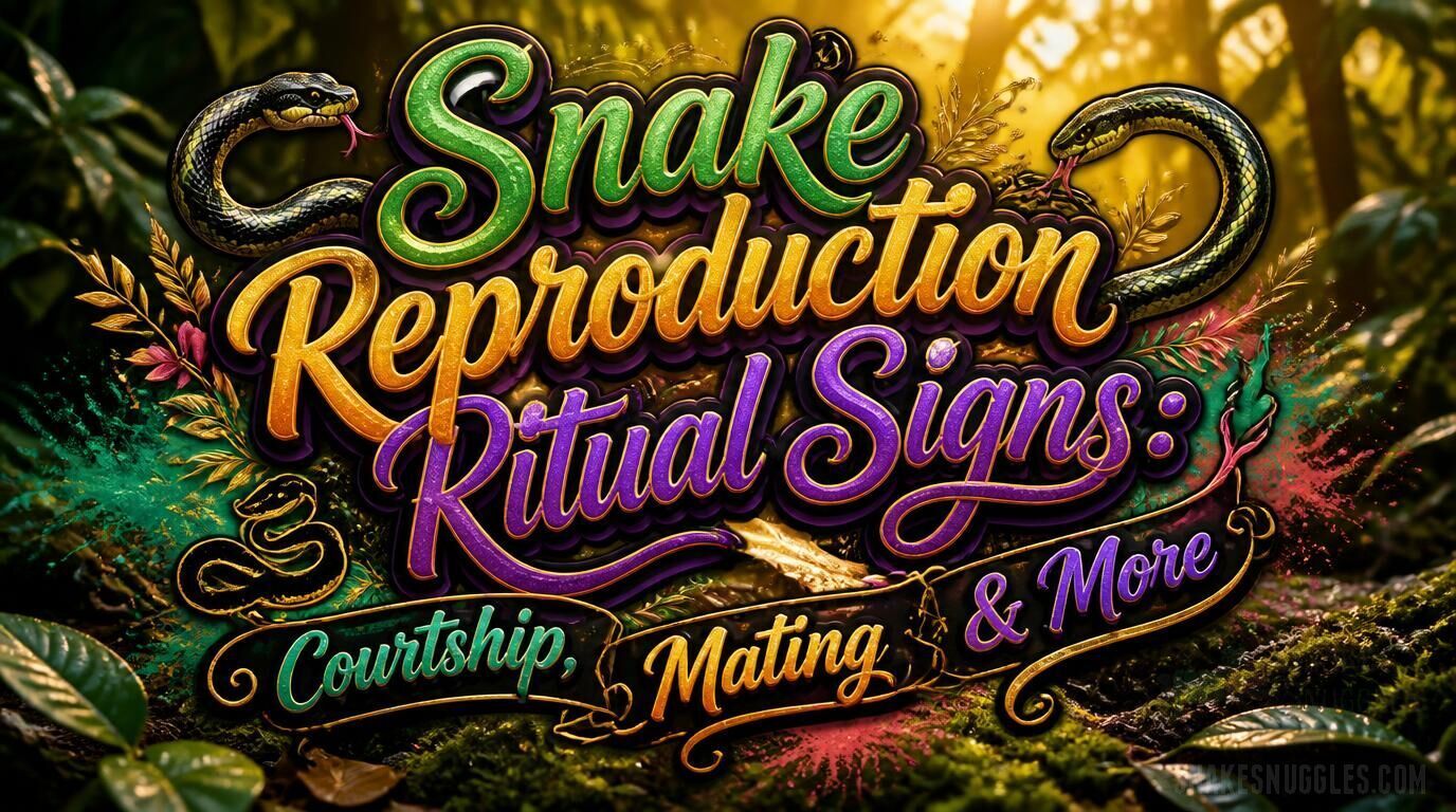Snake Rituals Snake Reproduction Ritual Signs: Courtship, Mating & More