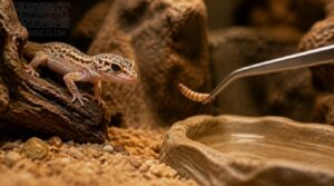 12-inch gecko feeding 12-inch gecko feeding