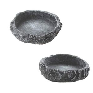 2 Pack Reptile Water Dish B07PVW2Y2S
