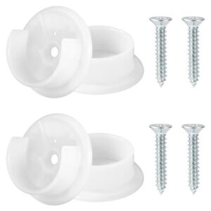 4pcs Closet Rod Holders, Plastic B0F7RNCQW9