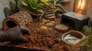 add substrate, hides, and enrichment add substrate, hides, and enrichment