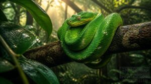 arboreal snake coiling arboreal snake coiling