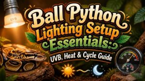ball python lighting setup essential