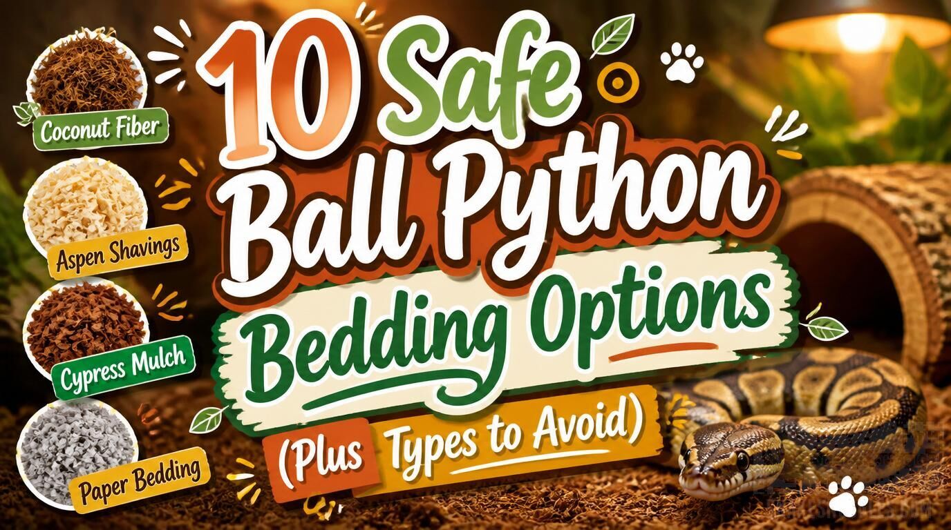 10 Safe Ball Python Bedding Options (Plus Types to Avoid)