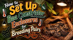 boa constrictor enclosures for breeding pairs