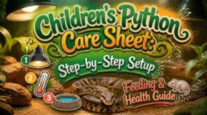 childrens python care sheet childrens python care sheet