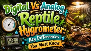 difference between digital and analog reptile hygrometer