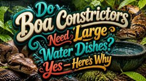 do boa constrictors need large water dishes