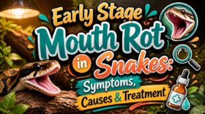 early stage mouth rot snake early stage mouth rot snake