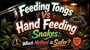 feeding tongs vs feeding by hand snakes