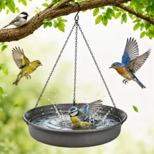 Hanging Bird Bath Hanging Bird Feeder B097H1NTRP