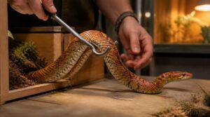 hooks help move snakes safely hooks help move snakes safely