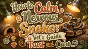how to calm nervous snake