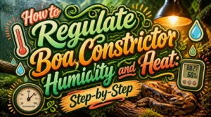 how to regulate boa constrictor humidity and heat