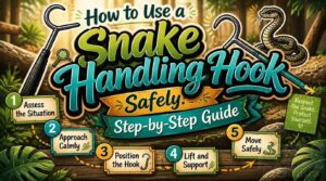 how to use a snake handling hook safely