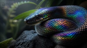 iridescent and rainbow-colored scales iridescent and rainbow-colored scales