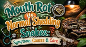 mouth rot vs normal shedding mouth rot vs normal shedding