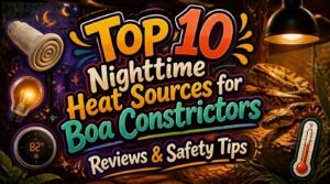 nighttime heat source for boa constrictor