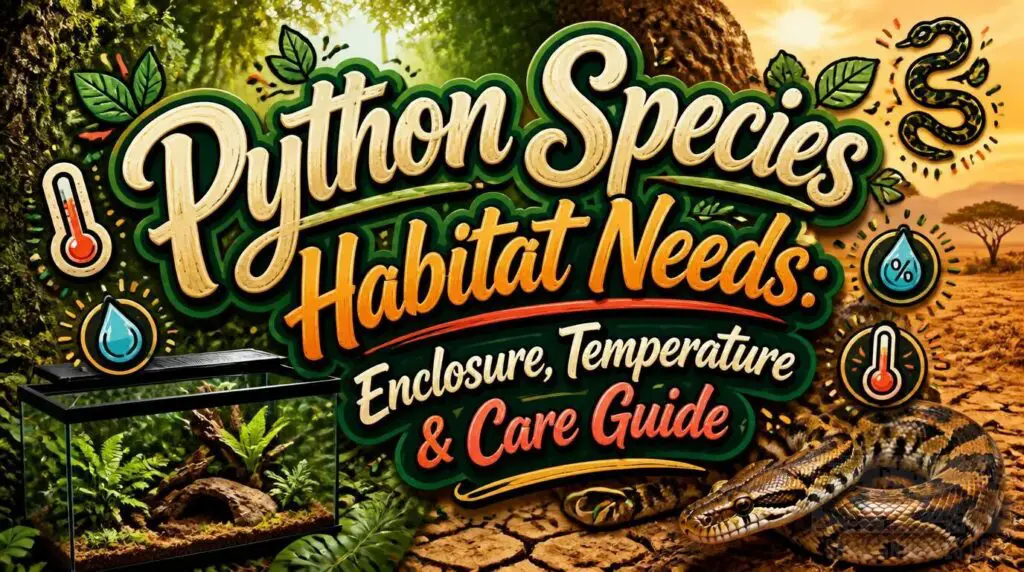 Python Species Habitat Needs: Enclosure, Temperature & Care Guide