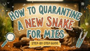 quarantine new snake for mites