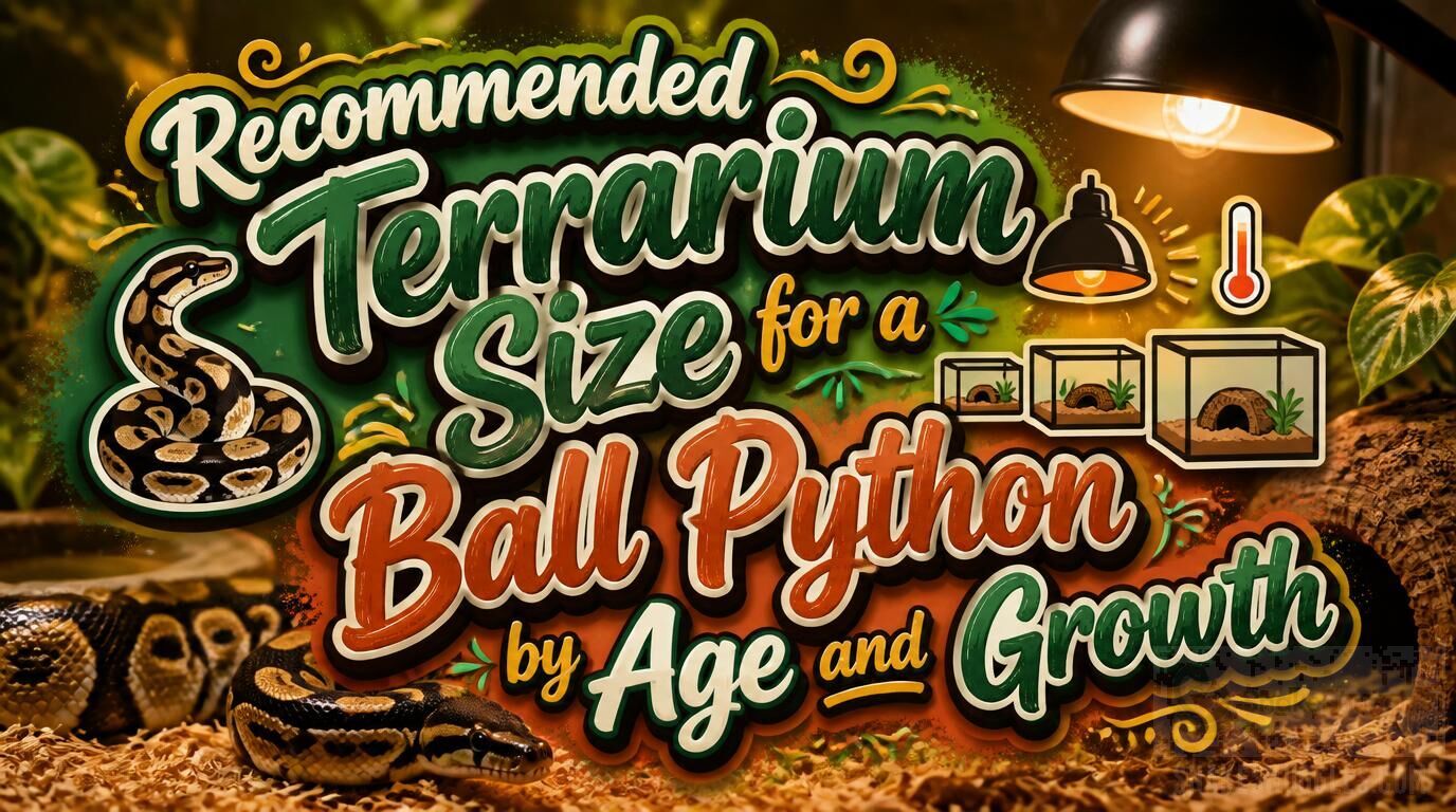 Recommended Terrarium Size for a Ball Python by Age and Growth