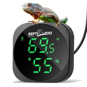 REPTI ZOO Thermometer Hygrometer, LED B0DM8QR3LQ