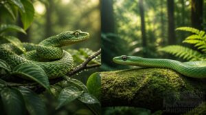 rough vs. smooth green snakes compared rough vs. smooth green snakes compared