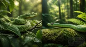 rough vs. smooth green snakes compared rough vs. smooth green snakes compared