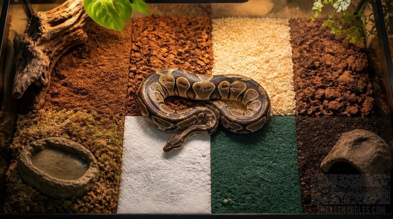 8 Safe Substrate Materials for Ball Pythons (Plus 8 to Avoid)