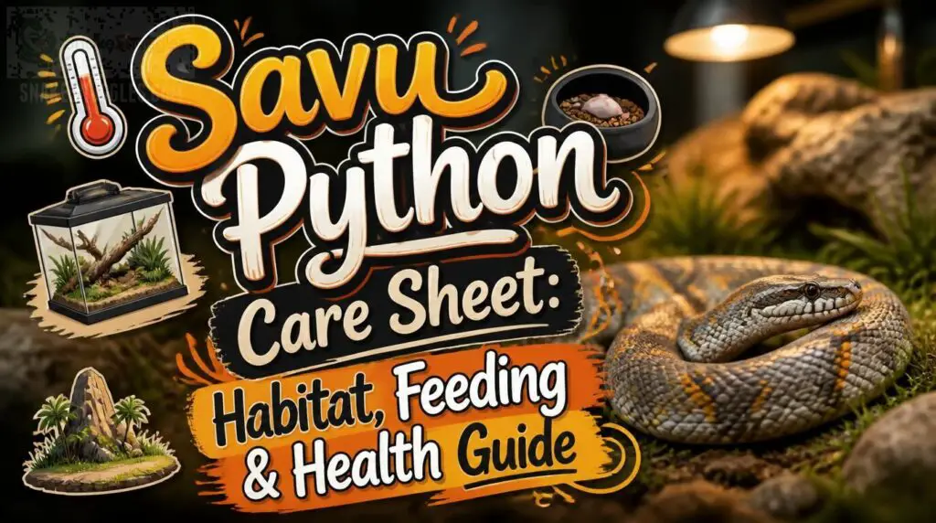 Savu Python Care Sheet: Habitat, Feeding & Health Guide