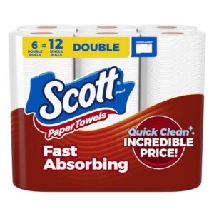 Scott Paper Towels, Choose A Sheet, 6 B0DF8RSVJK