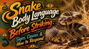 snake body language before striking