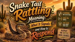 snake tail rattling meaning