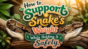 supporting snake weight while holding
