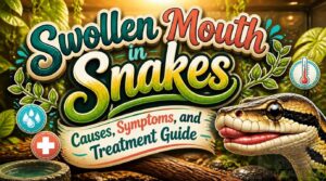 swollen mouth in snakes