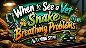 when to see vet snake breathing