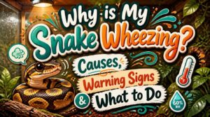 why is my snake wheezing