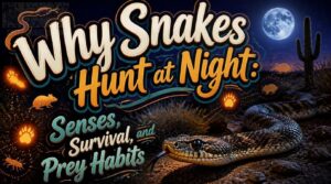 why snakes hunt at night