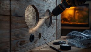 add ventilation and cable ports add ventilation and cable ports