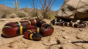 arizona coral snake and rear-fanged species arizona coral snake and rear-fanged species