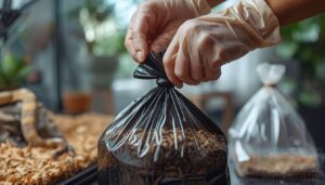 bag waste immediately for disposal bag waste immediately for disposal